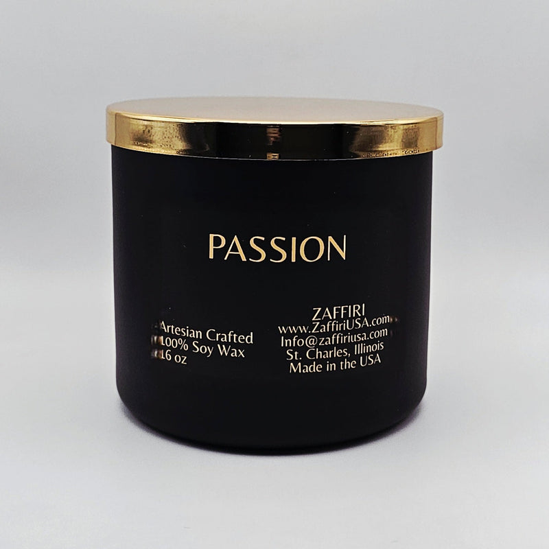 PASSION | 16oz Soy Wax Candle - Fragrance by ZAFFIRI