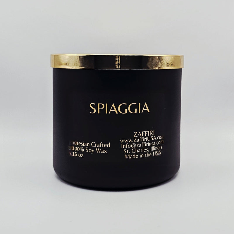 SPIAGGIA | 16oz Soy Wax Candle - Fragrance by ZAFFIRI