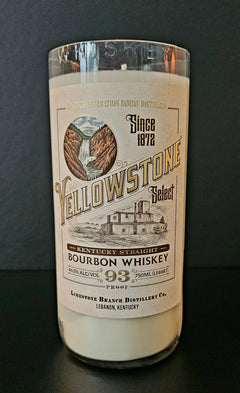 Reclaimed Bourbon Bottle Candle