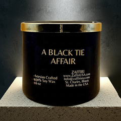A BLACK TIE AFFAIR | 16oz Soy Wax Candle - Fragrance by ZAFFIRI