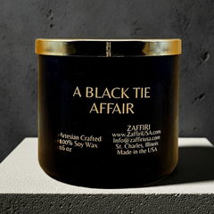 A BLACK TIE AFFAIR | 16oz Soy Wax Candle - Fragrance by ZAFFIRI