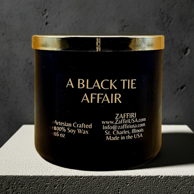 A BLACK TIE AFFAIR | 16oz Soy Wax Candle - Fragrance by ZAFFIRI