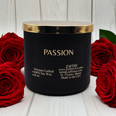 PASSION | 16oz Soy Wax Candle - Fragrance by ZAFFIRI